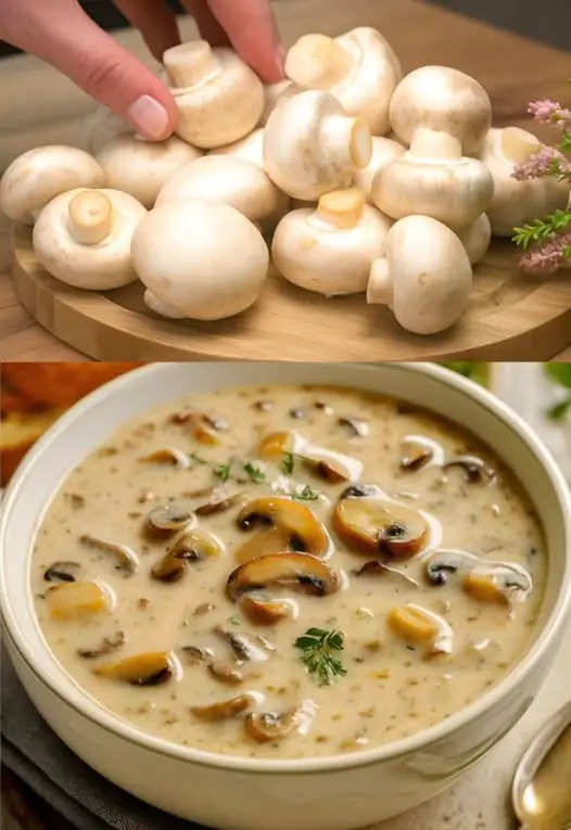 Er gaat niets boven een heerlijke champignonsoep om het hart en de ziel te verwarmen!