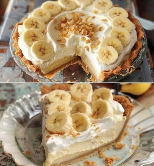 Hier is een recept voor romige bananentaart: