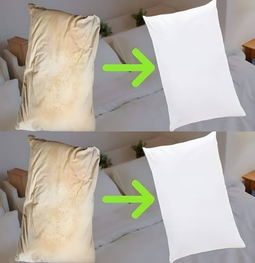 Zo maak je vuile hoofdkussens schoon, zodat ze weer wit zijn en lekker fris ruiken.