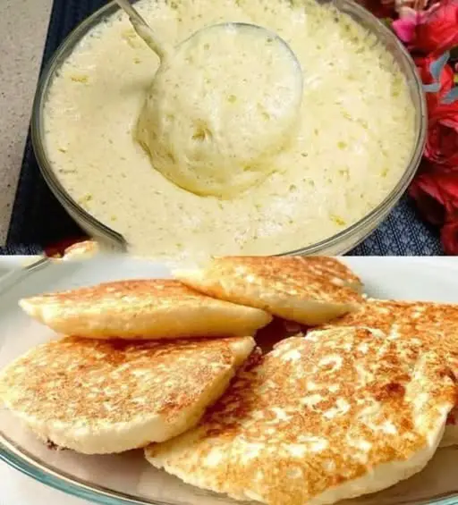 Probeer ze elke dag te eten, pannenkoeken met yoghurt en appels