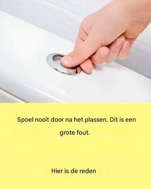 Waarom is het zo belangrijk om niet na elk toiletbezoek het toilet door te spoelen?