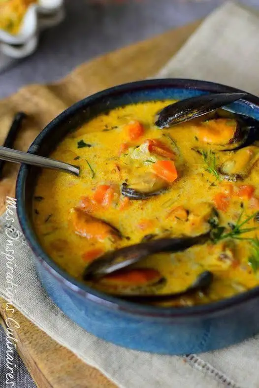 Romige Mossel- en Groentesoep