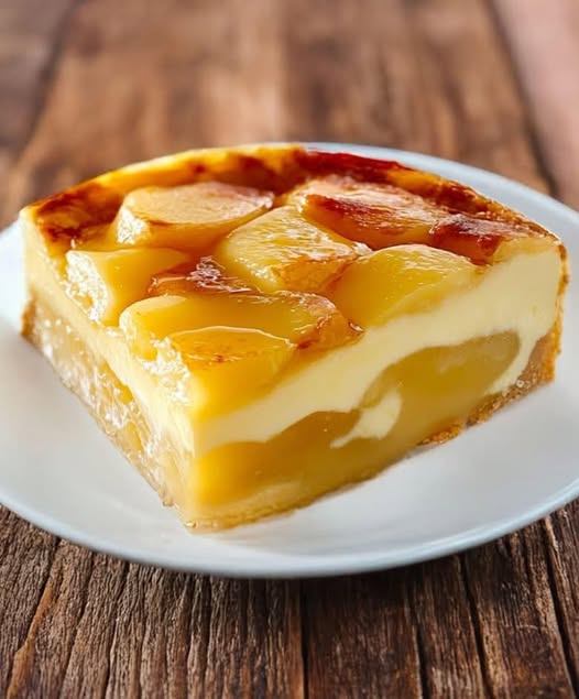 Flan au yaourt aux pommes : doux et aérien